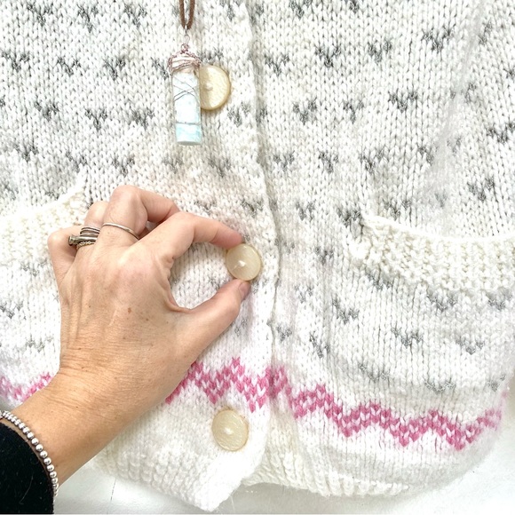 SOLD⭐️RARE Artisan HANDCRAFTED granny sweater-Navajo/NORDIC/Aztec/Pendleton vibe - Picture 4 of 16